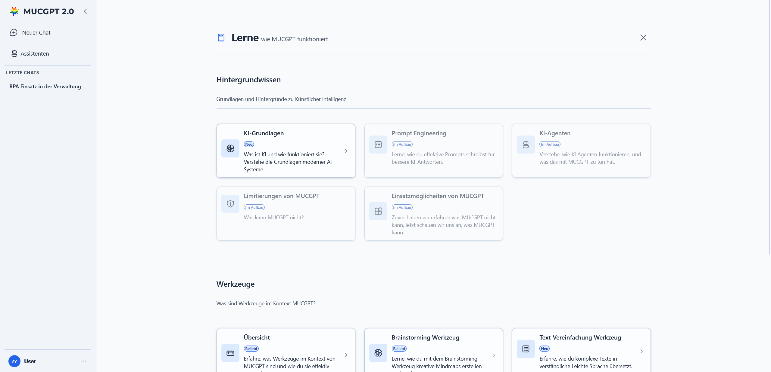 Angeleitete Beispiele und Tipps